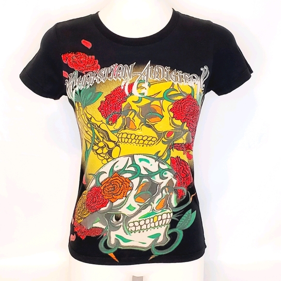 Christian Audigier Tops - Christian Audigier Los Angeles Women's Tattoo Tee